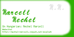marcell mechel business card